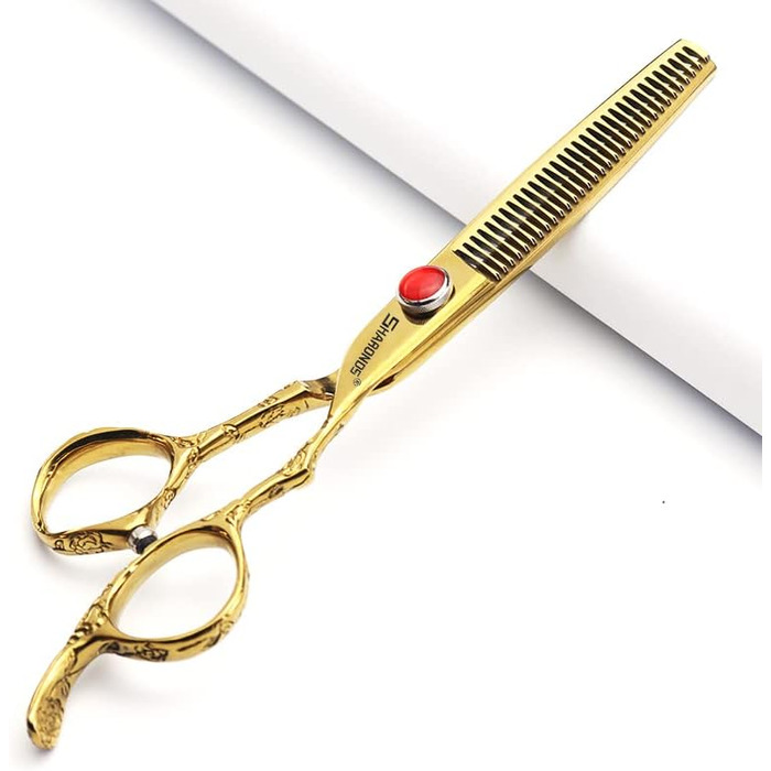 Професійні ножиці для перукарів 7 дюймів з візерунком троянд, перукарські інструменти, набір японських ножиць з нержавіючої сталі
