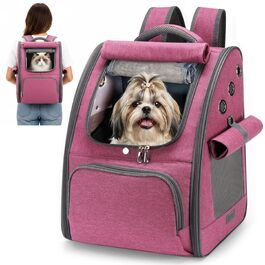 Рюкзак-переноска ALLSOPETS для котів та маленьких собак, комфортна сумка для транспортування тварин