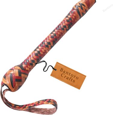 БантОро Крафтс: Батогом з кенгурячої шкіри, 16 плетінь, 3.6м (12 футів), для косплею та реквізиту