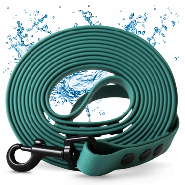 Повідець для собак (малих та великих) 15м, водонепроникний, міцний, довгий/короткий, колір Petrol