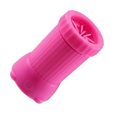 Розумний автоматичний прибиральник для собак | USB зарядка | Для дому та прогулянок | Підходить для середніх та великих порід, цуценят | Рожевий