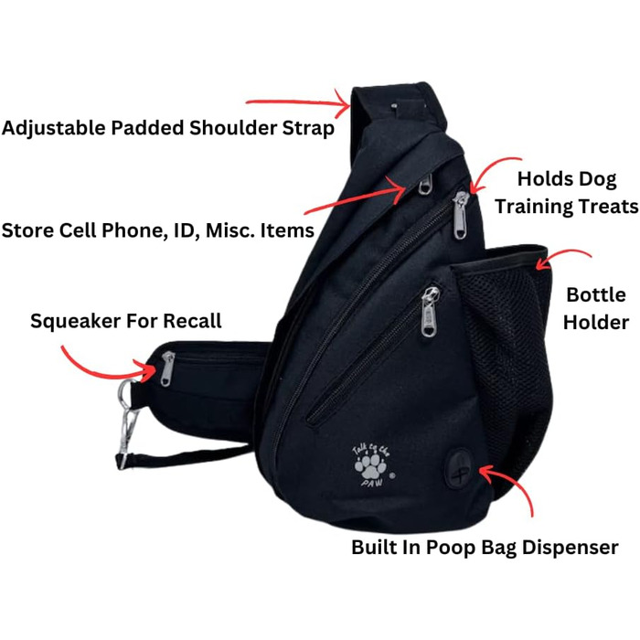 Сумка для ласощів Paw Leckerli-Tasche для дресирування собак, чорна