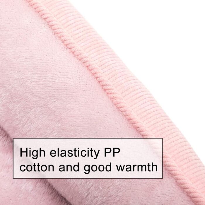 М'яке ліжко для котів та собак, рожеве, 55 x 45 x 15 см