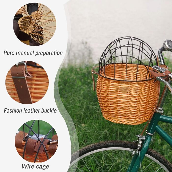 Велосипедний кріплення для собак, 11,8 x 9,8 x 13 дюймів, дихаючий кошик для тварин з металевим покриттям для маленьких собак