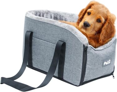 Автокрісло для собак, котів та дрібних тварин. Портативне автоліжко для собак та котів. Зручне автокрісло-підлокітник для тварин. Легко миється.