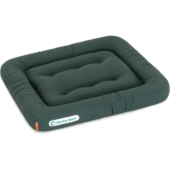 Ортопедична лежанка для собак Doctor Bark, 60x55 см, зелена, 95°C, гігієнічна, міцна та зручна
