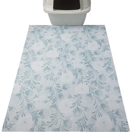 колір: блакитний квітковий малюнок