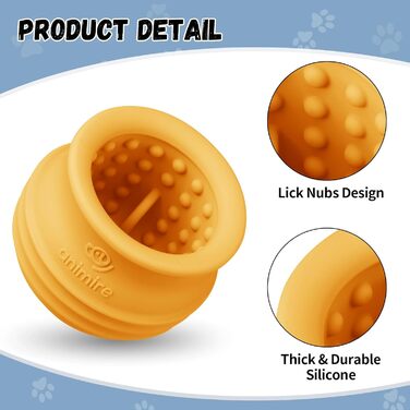 Іграшка-головоломка для собак Animire: дозатор ласощів, інтерактивна, з силікону, BPA-free