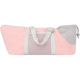 Транспортна сумка для собак та котів - рожева, з регулюванням, дихаюча, з ременем безпеки