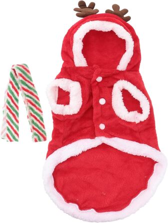 Костюм для собаки/кішки Holibanna на Новий Рік: олень, тепла жилетка, розмір XL