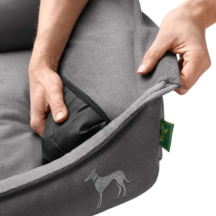 Ортопедична подушка для собак Hunter Merida з Memory Foam, розмір M, антрацит - для підтримки суглобів та спини