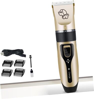 Електрична машинка для стрижки шерсті тварин Hemobllo - бездротова, з регулюванням, 5 насадок для собак та котів