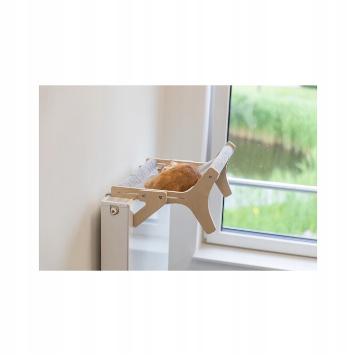 Гамак для котів Trixie, дерево/плюш, 47 x 24 x 38 см, підлоговий
