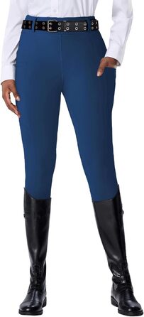 Жіночі штани для верхової їзди DMVOD з силіконовим зчепленням - зручні та стильні рейтузи для жінок (Блакитний, XS)