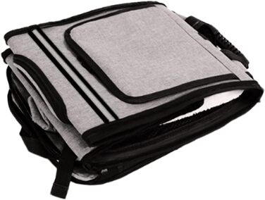 Розширюваний рюкзак для котів | Транспортна сумка для котів – переноска для домашніх тварин, розтягувана, дихаюча, складна, для подорожей, піших прогулянок, транспортування сірого кольору (з чорною основою)