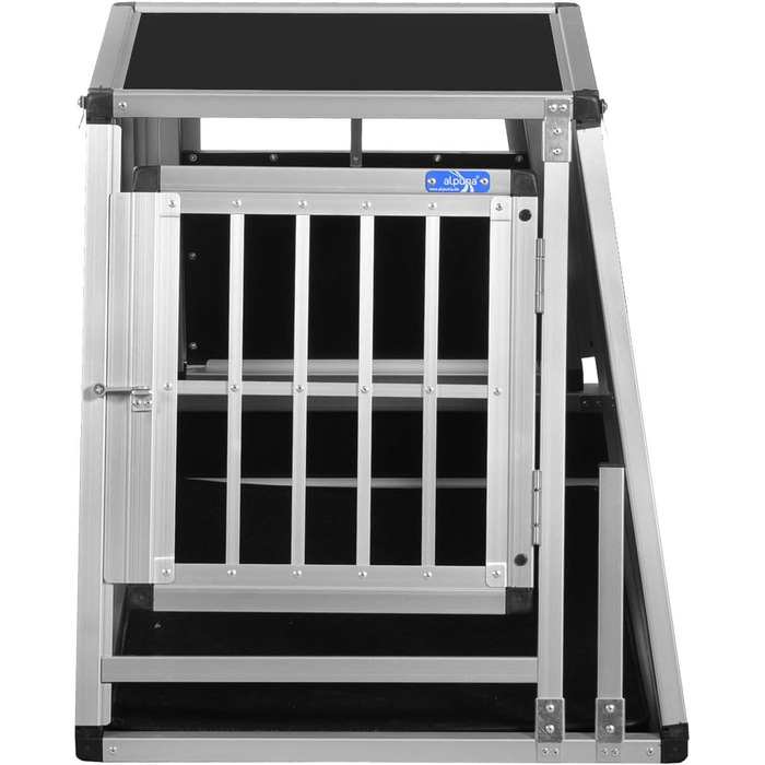 Транспортний бокс Transportbox N24 для собак, алюміній, 82x60x63 см, з аварійним виходом та захистом від ударів