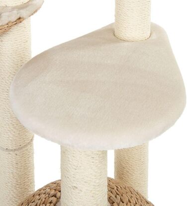 Дерево для котів ZooPlus Laguna з місцями для відпочинку з рогожу, довгі сизалеві стовпчики, висота 160 см