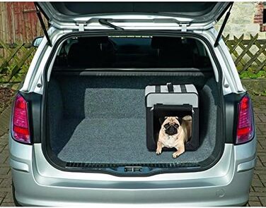 Karlie Flamingo Smart Top Plus Faltbox - складана переносна будка для котів, 79 x 56 x 61 см, чорний/сірий