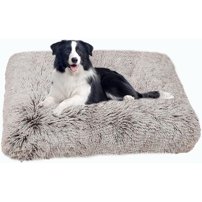 М'яке собаче ліжко SOAI XXL: ортопедичне, антиковзне, для великих собак та котів (94x63 см)