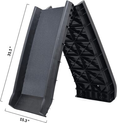 Пандус для домашніх тварин ELEVON, чорний, 81×41×21 см