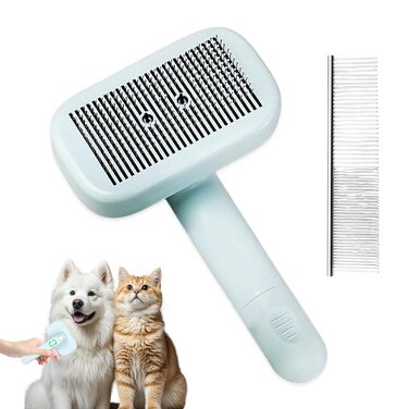 Іонна щітка для тварин Pet Ion Brush: самоочисна щітка для собак та котів, зменшує статичну електрику, для короткої та довгої шерсті