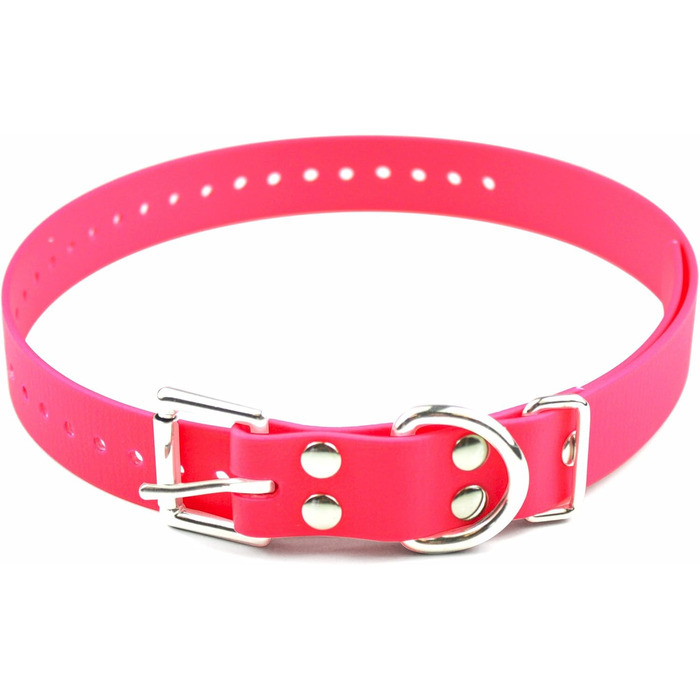 Нашийник для собак Educator Biothane, 1,9 см, рожевий
