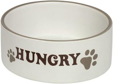 Керамічна миска для собак Nobby Hungry, кремового кольору, Ø18,0 x 7,0 см, 1 шт.