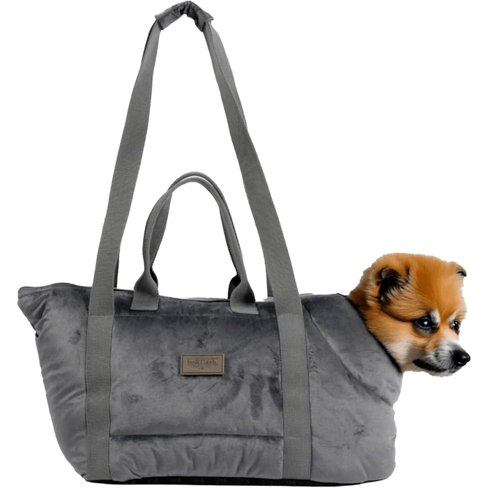 Hundetragetasche Portland Claudelle – Сумка-переноска для собак до 7 кг – Зручна та стильна переноска для собак (Dark Grey)