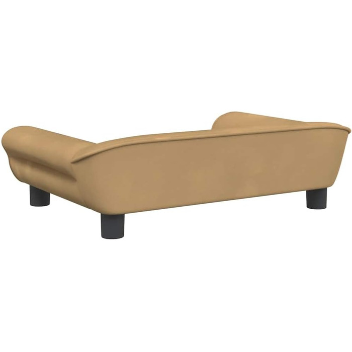 Крісло-ліжко для собак, м'яке ліжко для тварин, диванчик для маленьких собак та котів, з велюру (70 x 48 x 22 см, Коричневий)