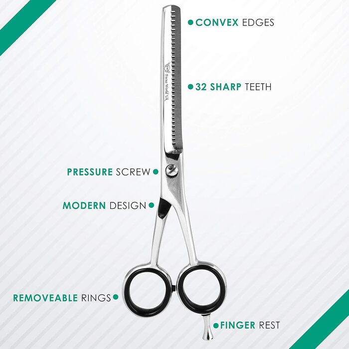 Набір професійних перукарських ножиць Focus World 6.5 дюймів (FW-SET-01) - срібло