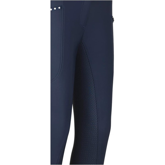 Лазура - жіночі зимові штани для верхової їзди Татяна | Повний силіконовий вшитий захист | Штани для верхової їзди з 2 кишенями для телефону | Чорні або темно-сині штани з повним силіконовим вшитим захистом | Верхова одяг розмір 34-46 34 Темно-синій