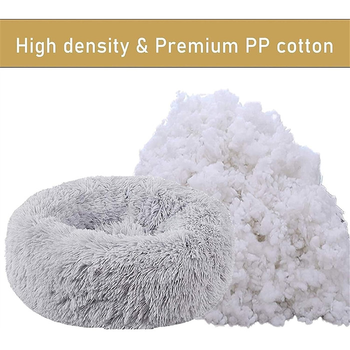 Крісло-ліжко для собак середніх та великих порід, з м'якої бавовни, ортопедичне, зняття тривоги, зігріваюче, для дому (120см, сірий)