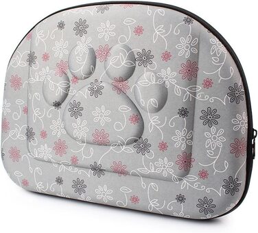 Транспортна переноска для собак та котів, комфортна, для подорожей на вулиці, середня, сіра