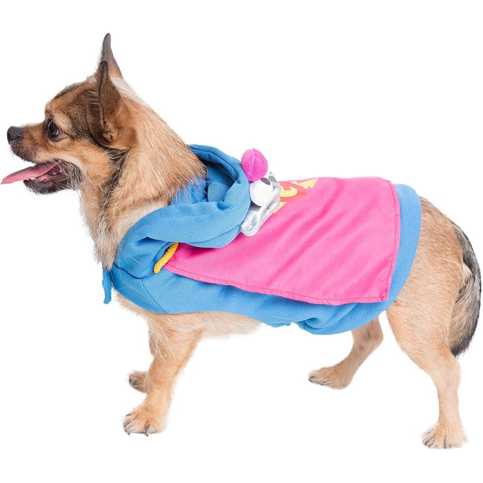 Костюм для собак Super Grover від Pet Krewe – ідеальний для маленьких, середніх, великих та екстра-великих собак. Підходить для Хелловіну, вечірок, фотосесій та як подарунок для собаколюбів