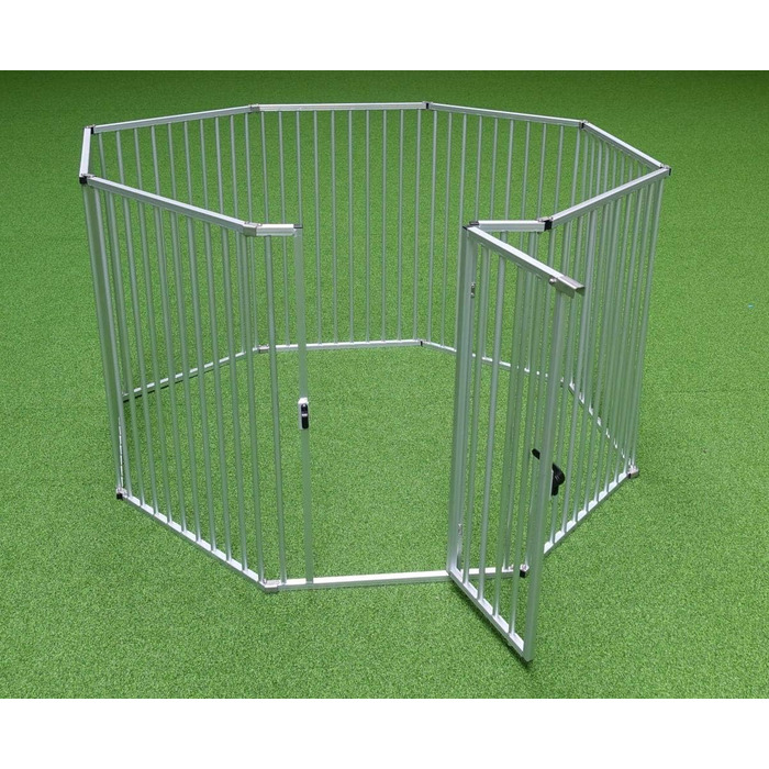 Callieway® Розкладний загін для цуценят ALUZAUN Safety Pro' 8-секційний (100x65 см) для вирощування, заходів та кемпінгу