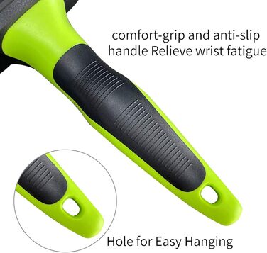 Щітка для видалення шерсті домашніх тварин: професійний інструмент для собак та котів з нержавіючої сталі (великий)