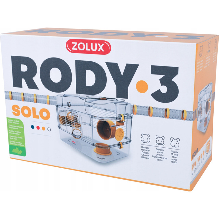 Клітка для хом'яків та мишей Zolux Rody 3 Solo, жовта
