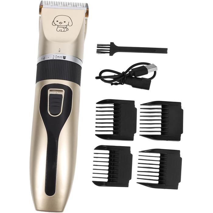 Електрична машинка для стрижки собак BESPORTBLE - титанове лезо, тиха робота, для догляду за тілом, вухами та обличчям