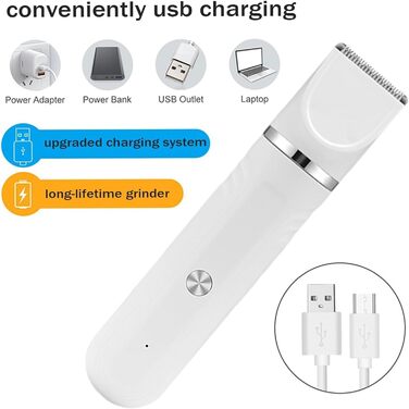 Набір для догляду за собаками 4-в-1: електрична машинка для стрижки, ножиці, інструменти для грумінгу котів та цуценят вдома