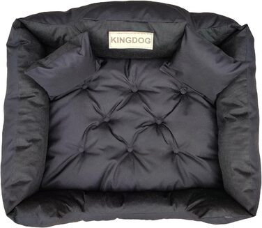 Ляжка для собак та котів KingDog з двома подушками: зручна, водонепроникна, XXL (130x105 см)