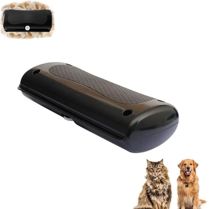 Високоякісна щітка Fellwunder для собак, котів та коней – ефективна щітка для видалення шерсті та гребінець для блискучого хутра, чорна