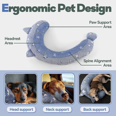 Килимок-антистрес для собак, світиться в темряві, м'який у вигляді знаку питання, для собак, дітей та дорослих, можна прати (Блакитний, розмір M), Блакитний, M