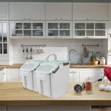 Контейнер для зберігання корму для собак AnRui, 13,6 кг, зелений, пластик