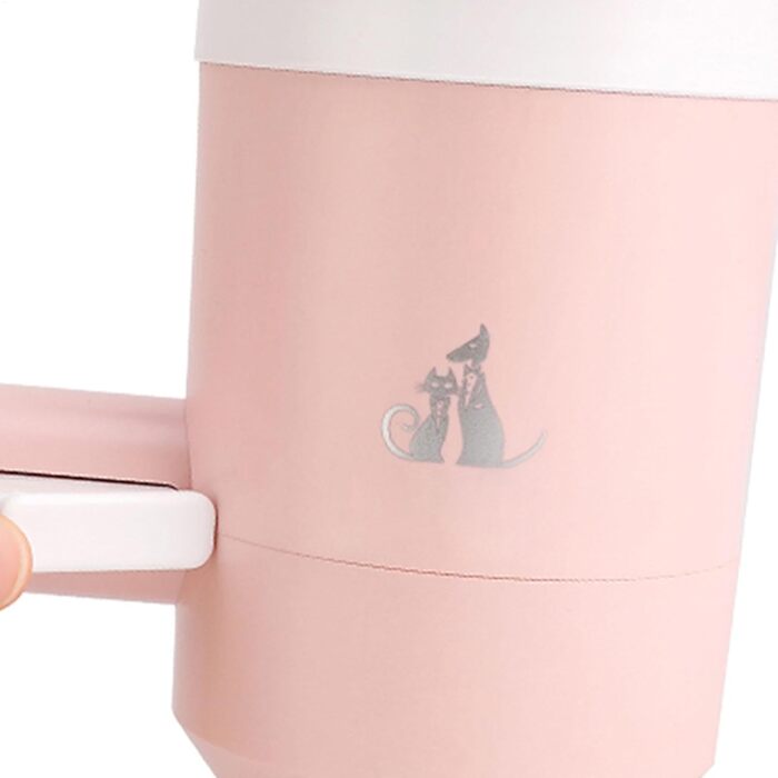 Автоматичний очисник лап для собак: миска для лап, силікон, для чутливої шкіри, портативна, 360° обертання, для маленьких собак та котів, рожевий