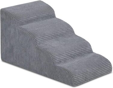 Сходи для собак Mesa Lemon, 4 ступені, високощільна піна, водонепроникна рампа для маленьких собак і котів, для високого ліжка, дивану, авто, висота 50,8 см