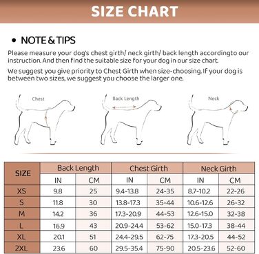 Теплий зимовий одяг для собак CITE TOILE з захистом живота, світловідбиваючими елементами, для собак великих порід, коричневий, XXL