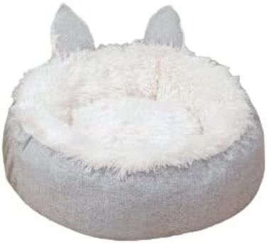 Ляжка для собак та котів Astorpet Foxy, сіра, велика та середня, зручна, миюча (L)