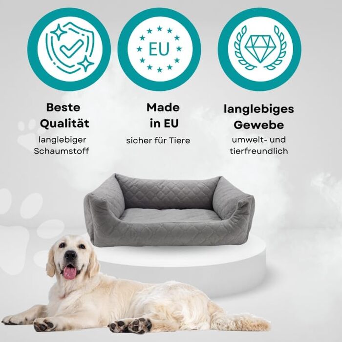 Ліжко для собак та котів Odolplusz | Крісло-корзина для тварин | 2 розміри | Флаконно-зелений (M 70x60 см)