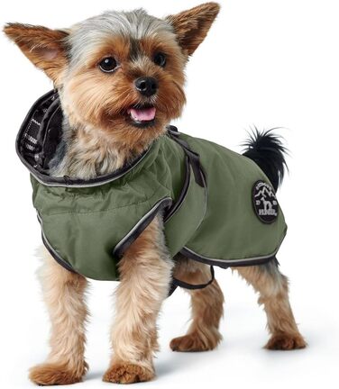 Водонепроникний теплий дощовик для собак Hunter Uppsala, хакі, 2в1 знімний підкладка, розмір 30