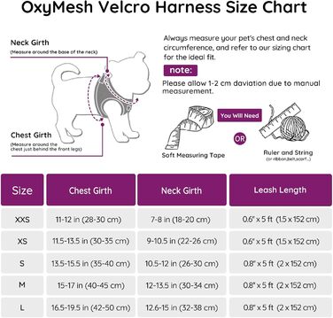 Шлейка для собак BELLA & PAL для маленьких собак з повідком, Step-in шлейка з Air Mesh, анти-тяга, світловідбиваюча, дихаюча, для цуценят, котяча шлейка, XS (XXS (28-30см обхват грудей), фіолетова)